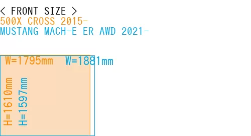 #500X CROSS 2015- + MUSTANG MACH-E ER AWD 2021-